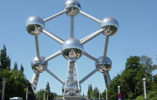 The Atomium on a sunny day, Brussels, Belgium